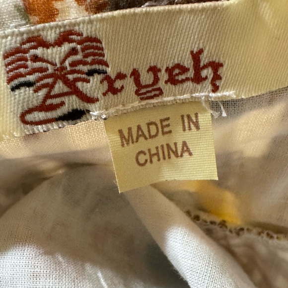 Aryeh Patchwork Cottagecore Sundress M 100% Cotton Pockets Boho Floral Gingham - Picture 7 of 9